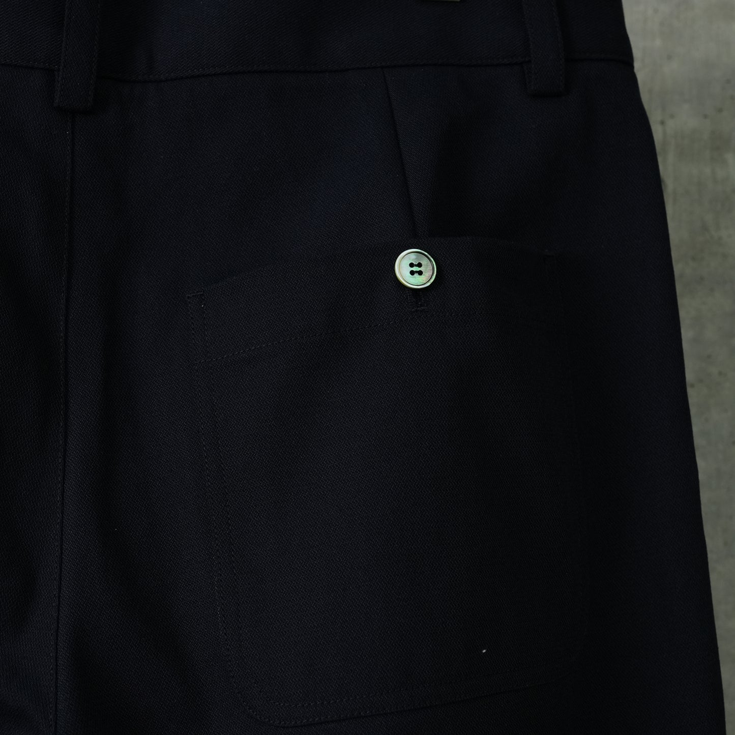 SUN-BLEACHED DOUBLE KNEE TROUSERS / NAVY