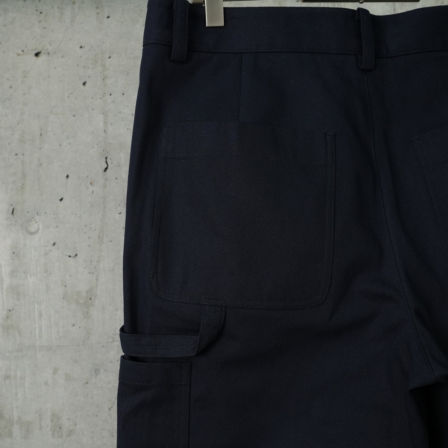 SUN-BLEACHED DOUBLE KNEE TROUSERS / NAVY