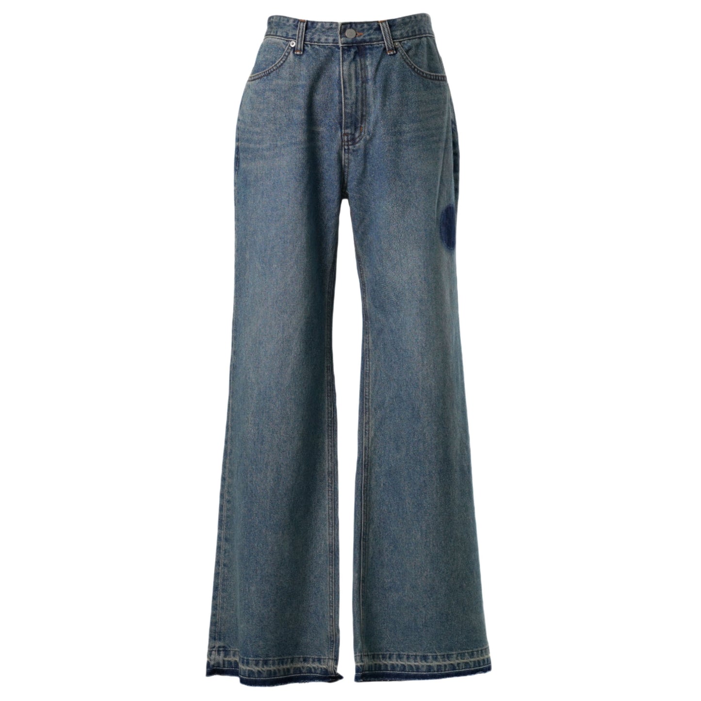 STRAIGHT DENIM PANTS / BLUE