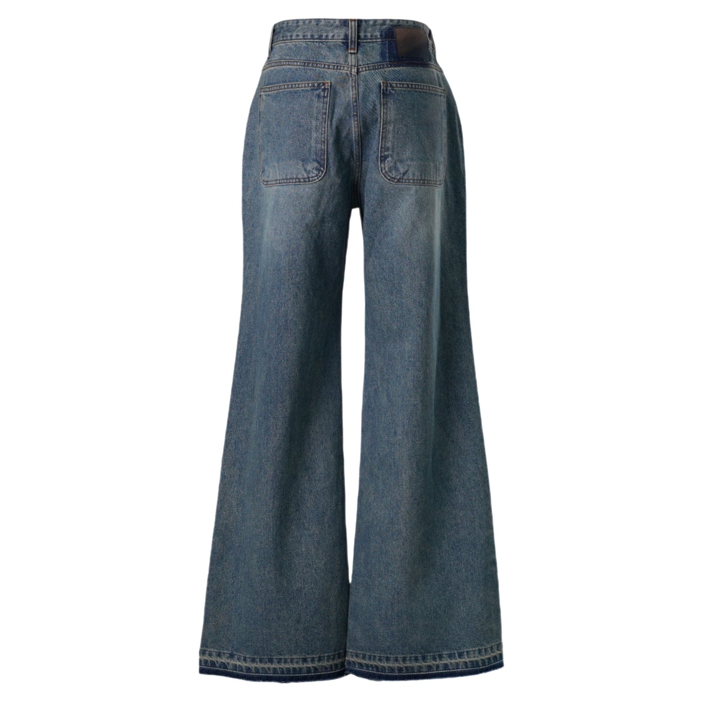 STRAIGHT DENIM PANTS / BLUE