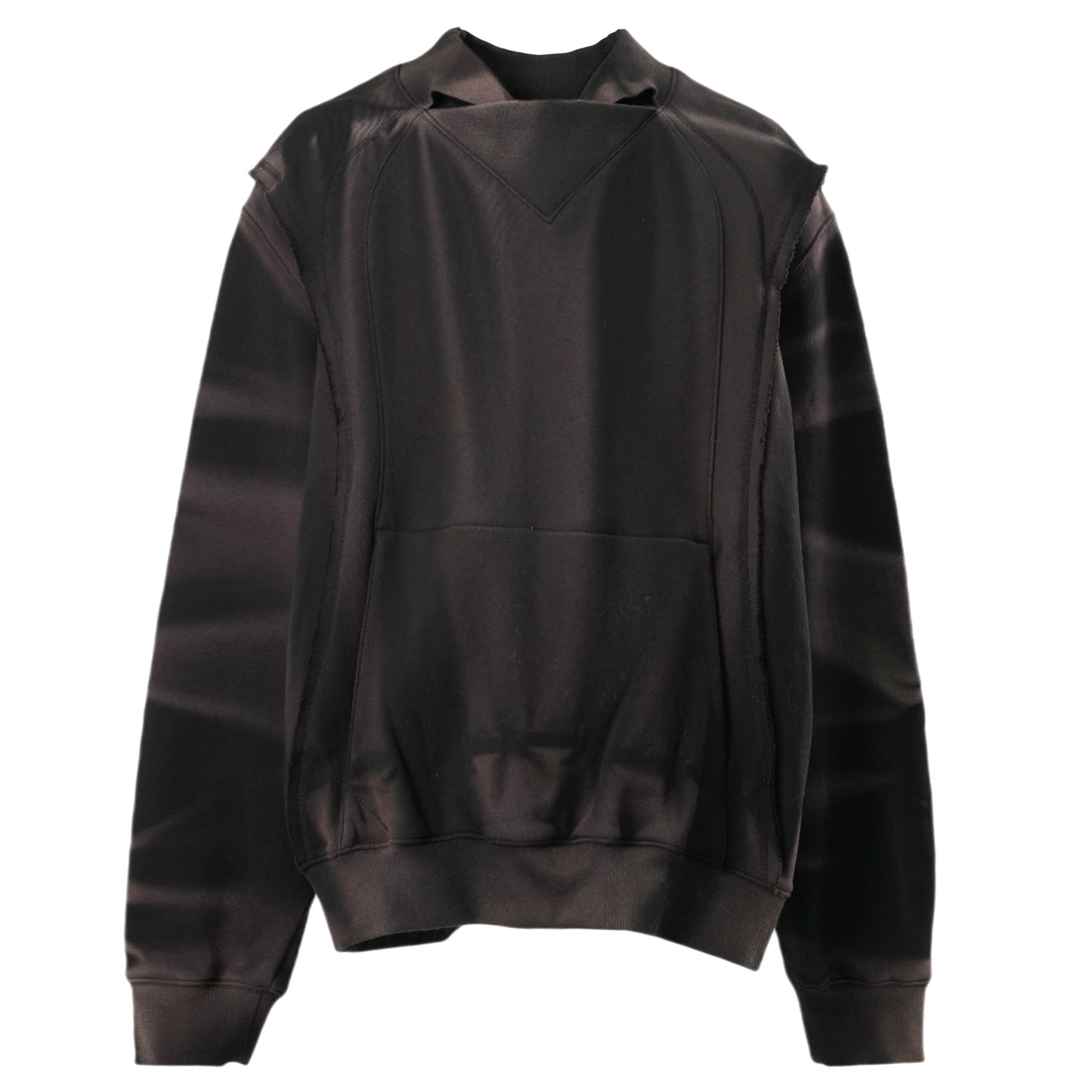 SUN-BLEACHED TWISTED SWEATSHIRT / BLACK