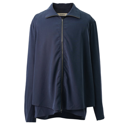 ZIP-UP SHIRT / NAVY