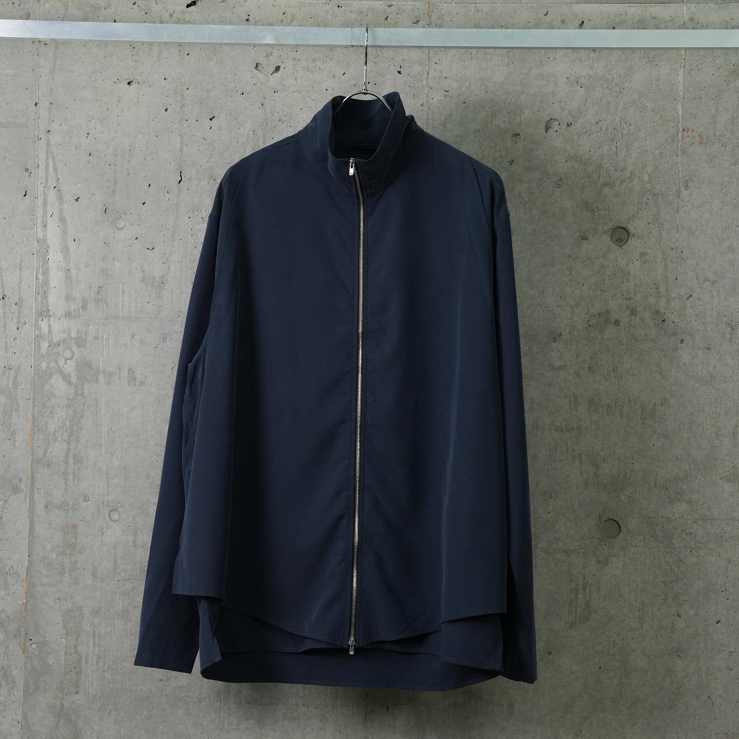 ZIP-UP SHIRT / NAVY