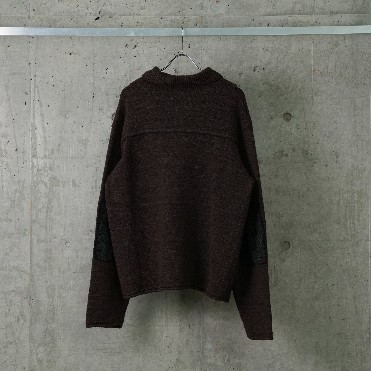 SUN-BLEACHED KNIT CARDIGAN / BROWN