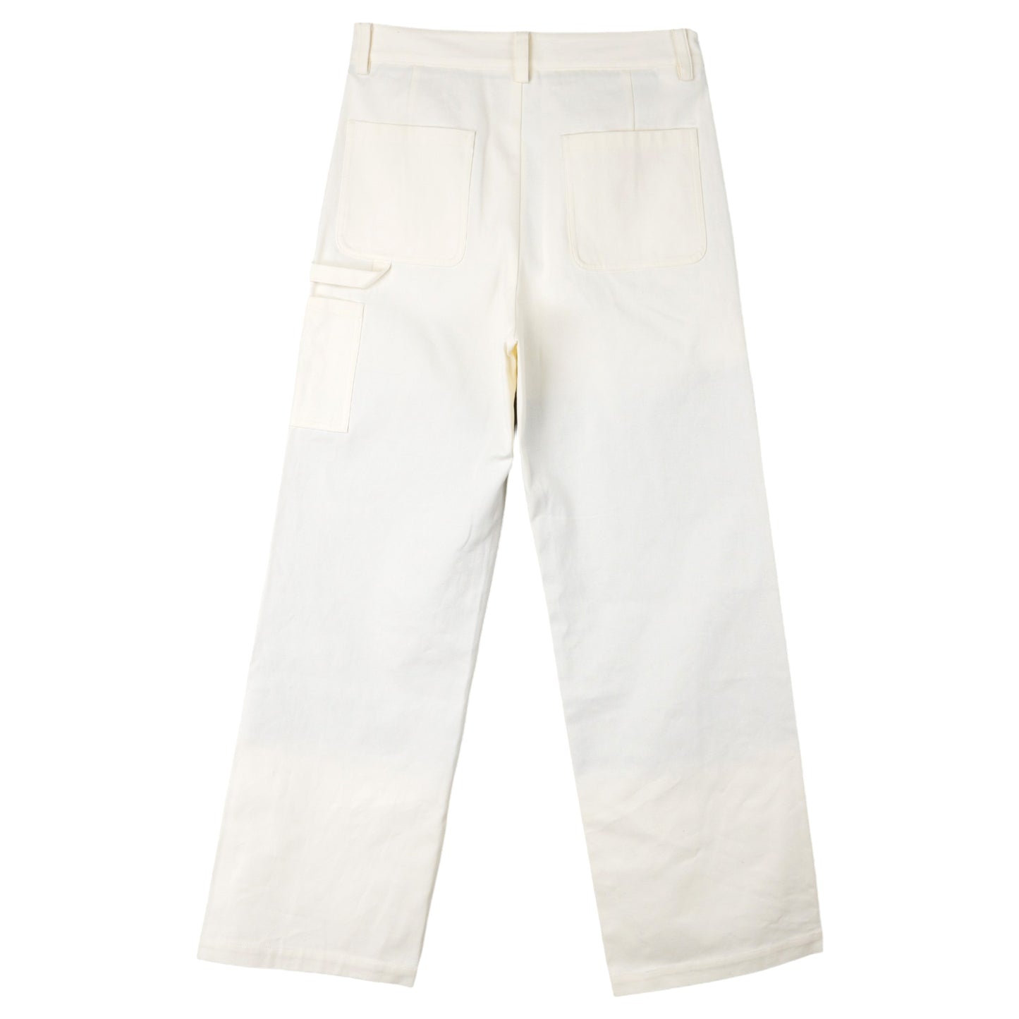 SUN-BLEACHED DOUBLE-KNEE TROUSERS / OFF-WHITE