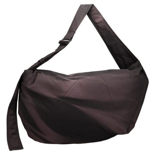 SUN-BLEACHED DRAPED SHOULDER BAG / BLACK