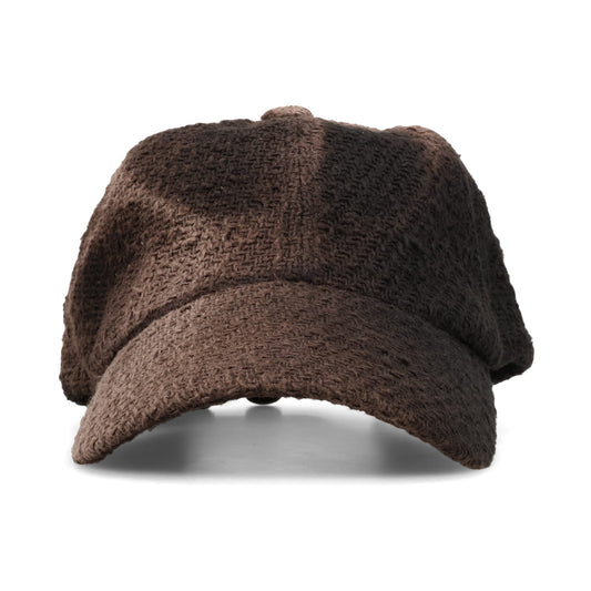 SUN-BLEACHED TWEED BALL CAP / BLACK