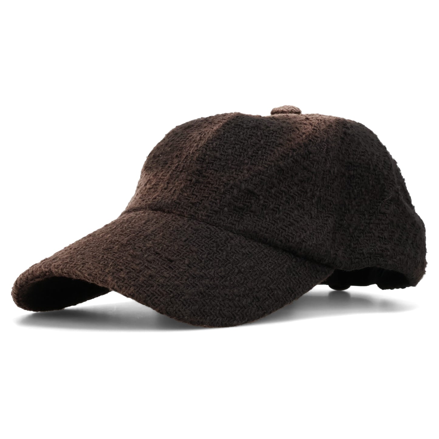 SUN-BLEACHED TWEED BALL CAP / BLACK