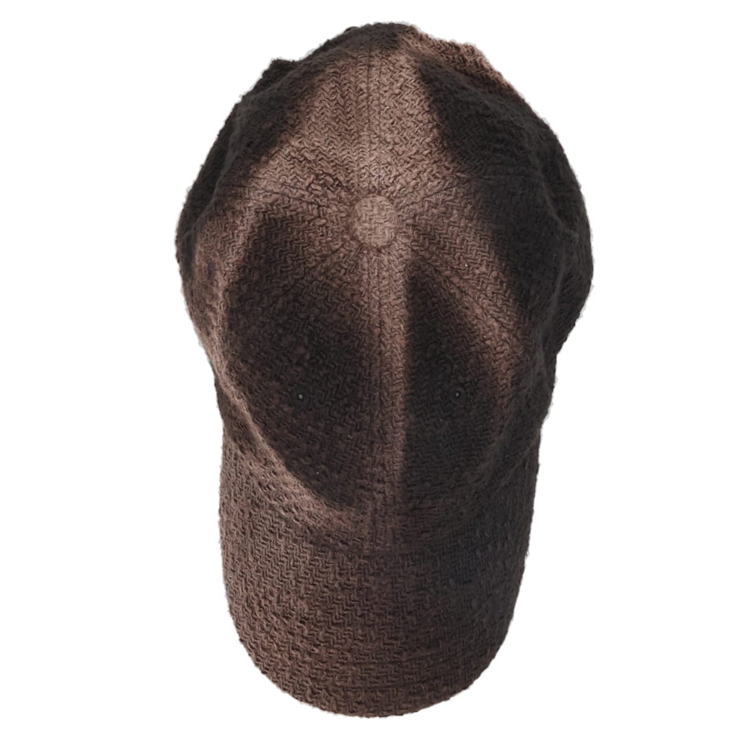 SUN-BLEACHED TWEED BALL CAP / BLACK