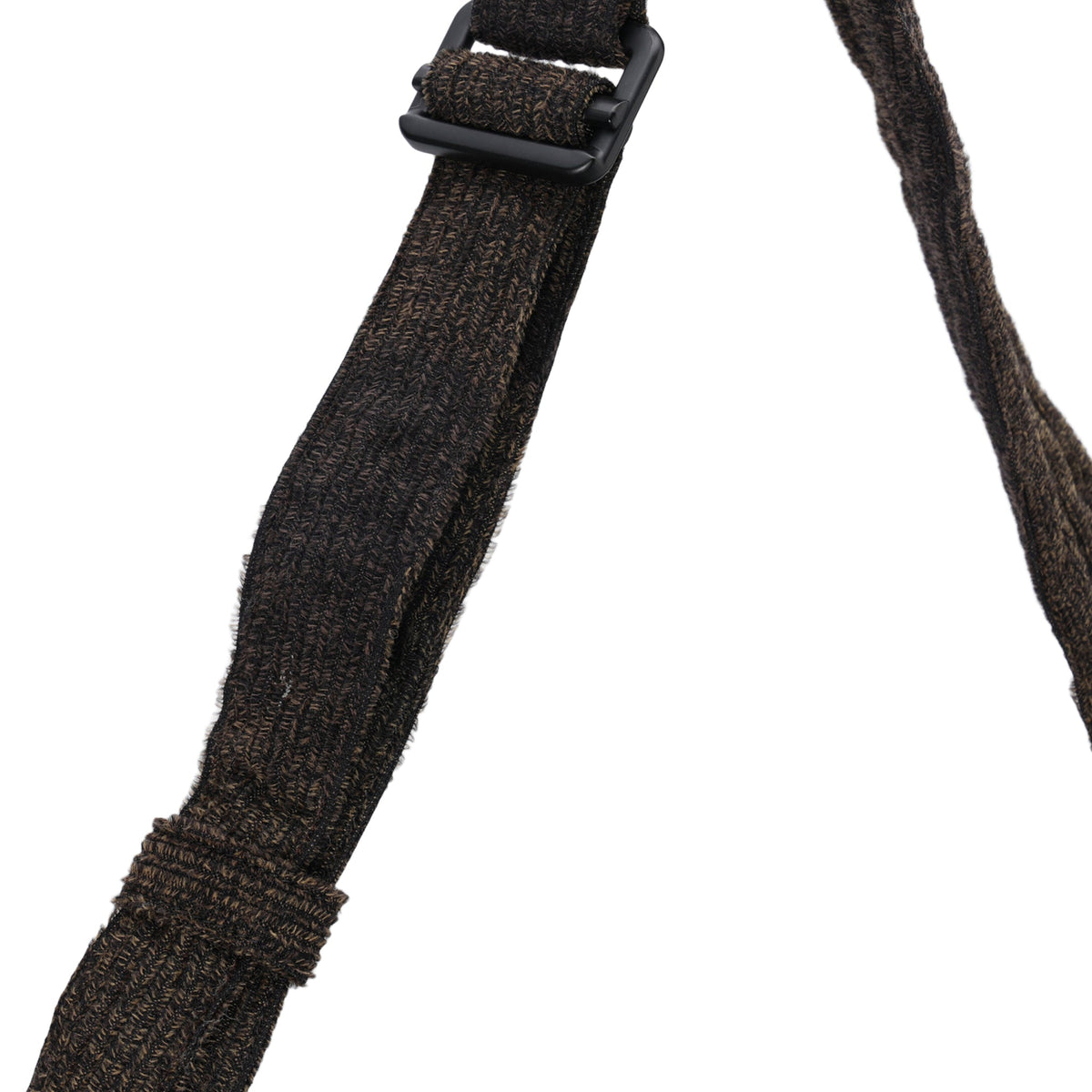 SUN-BLEACHED DRAPED SHOULDER BAG / BLACK