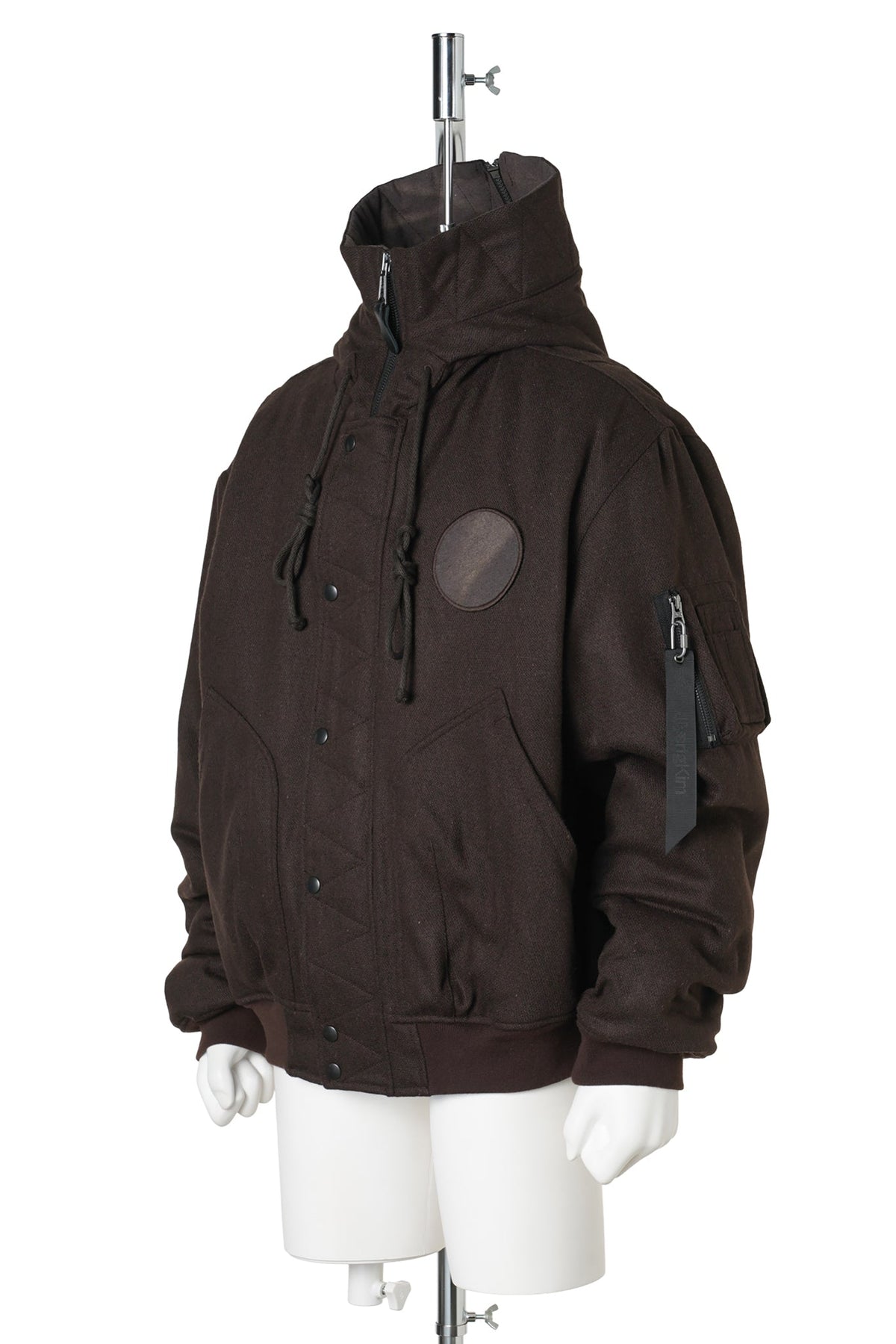SUN-BLEACHED SPLIT-HOOD FLIGHT JACKET / BROWN