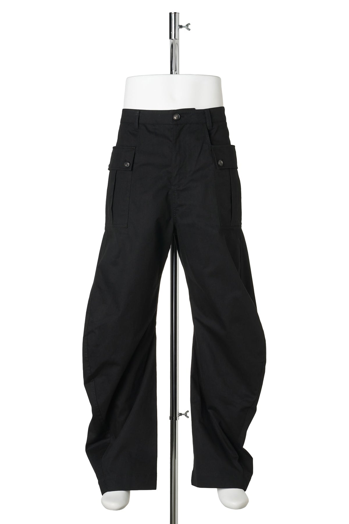 CURVED TROUSERS / BLACK