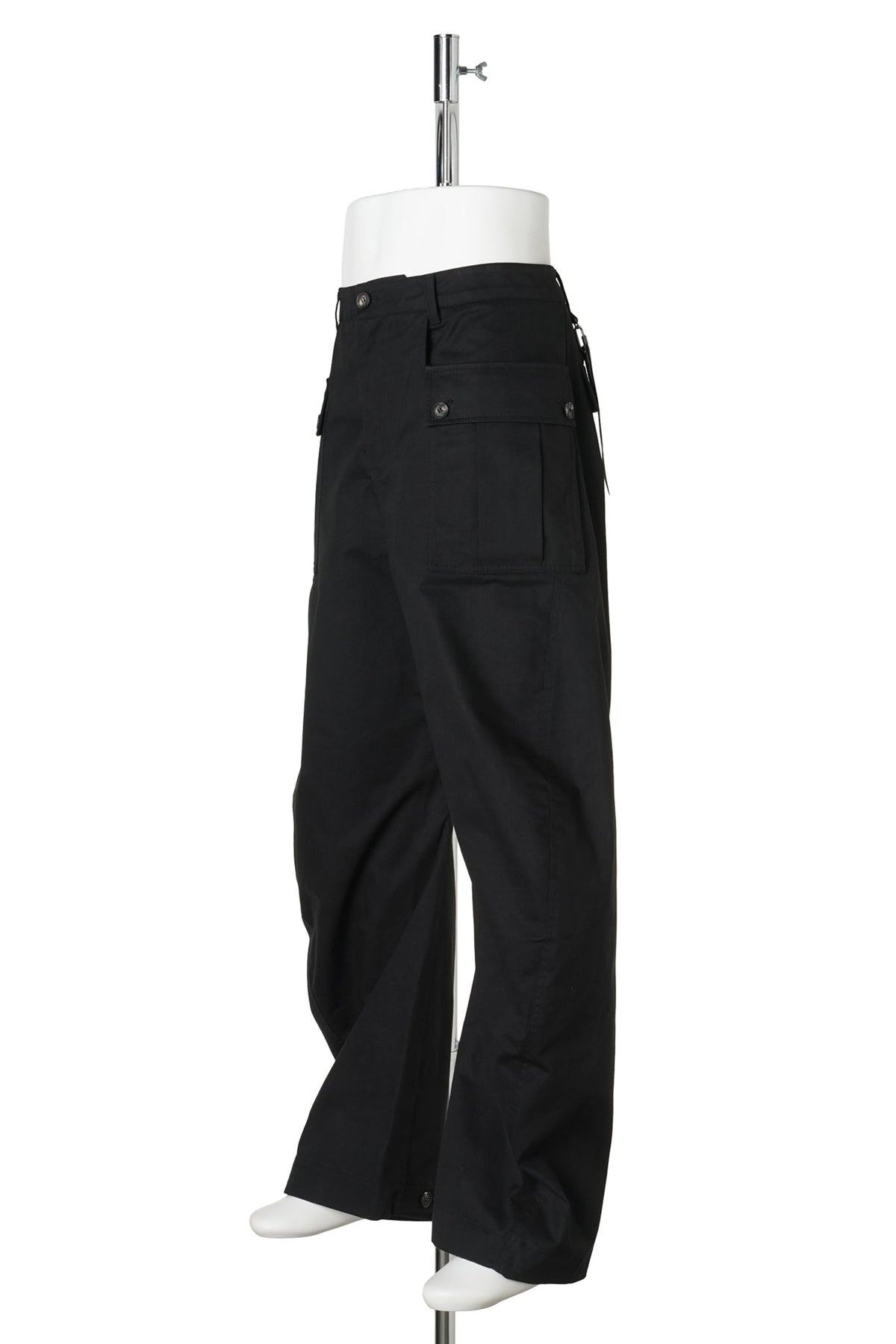 CURVED TROUSERS / BLACK
