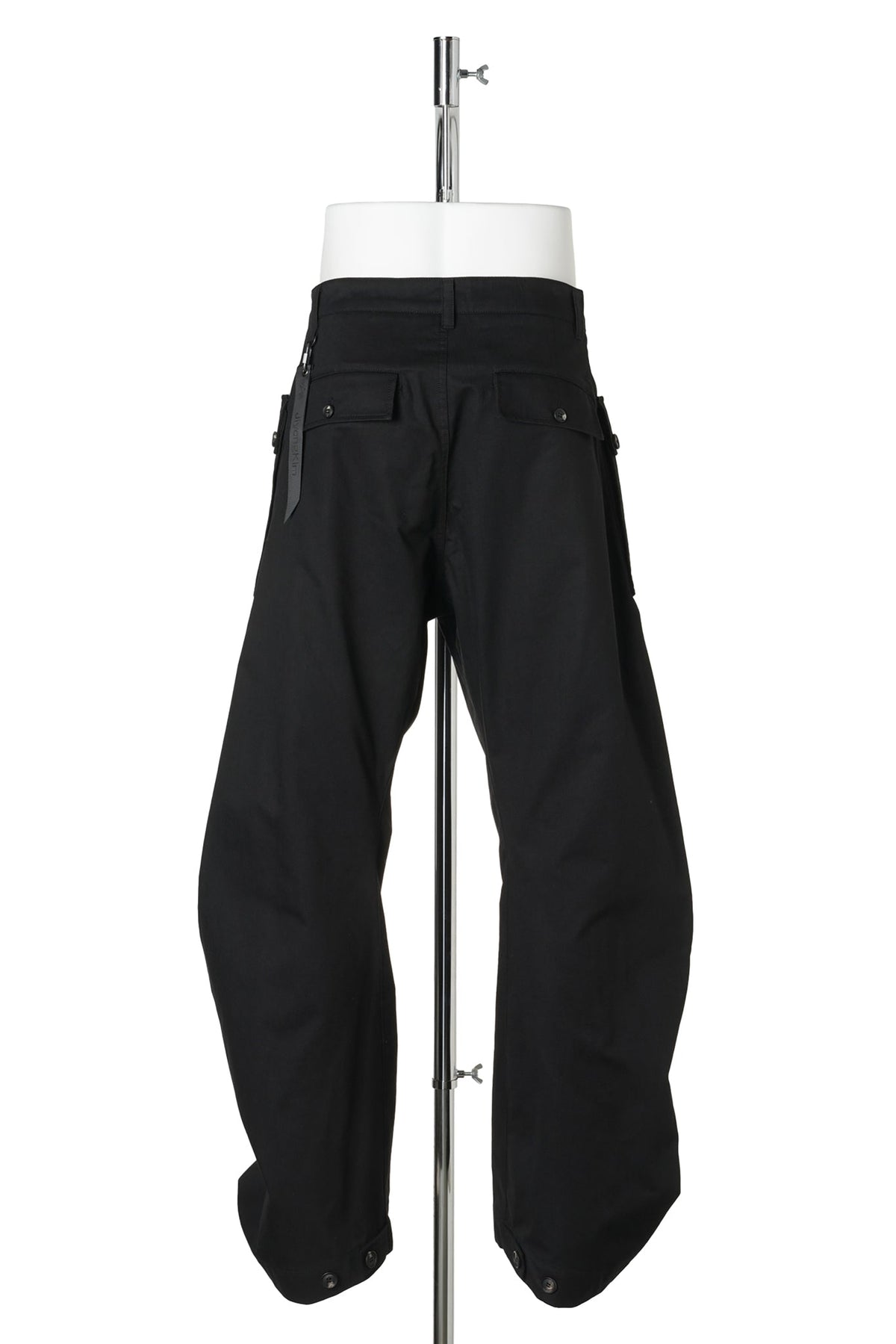 CURVED TROUSERS / BLACK