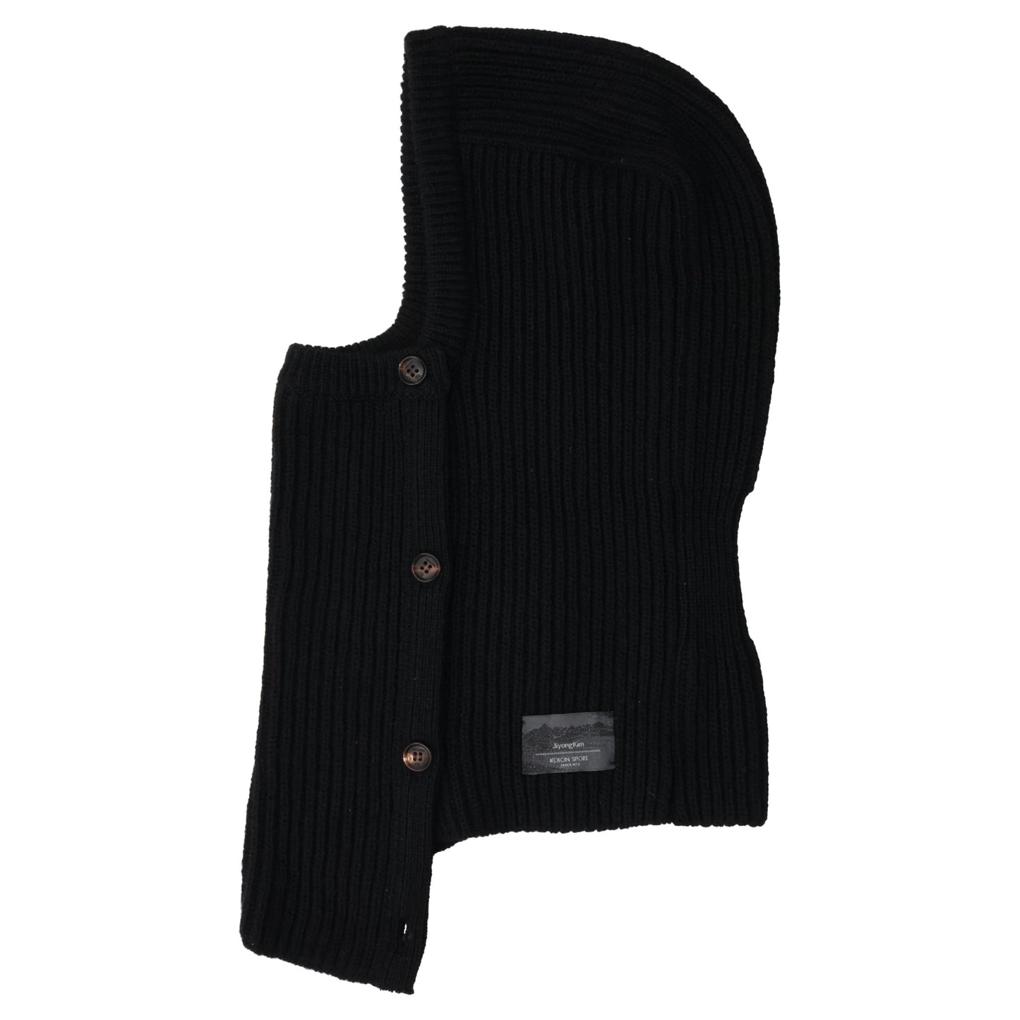 BUTTON CLOSURE BALACLAVA / BLACK