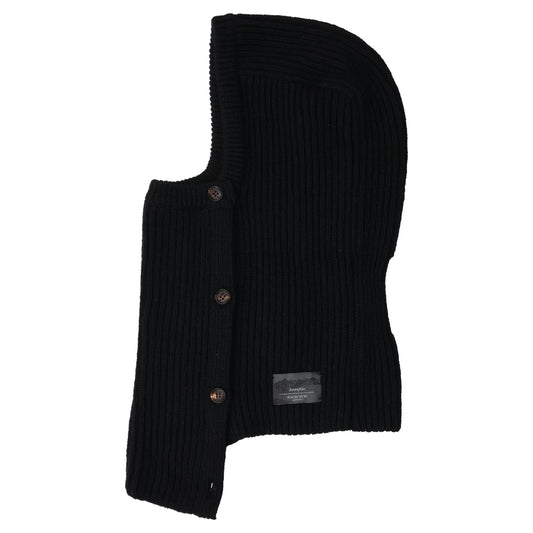 BUTTON CLOSURE BALACLAVA / BLACK