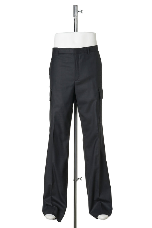 TAILORED MULTI POCKET TROUSERS / BLACK
