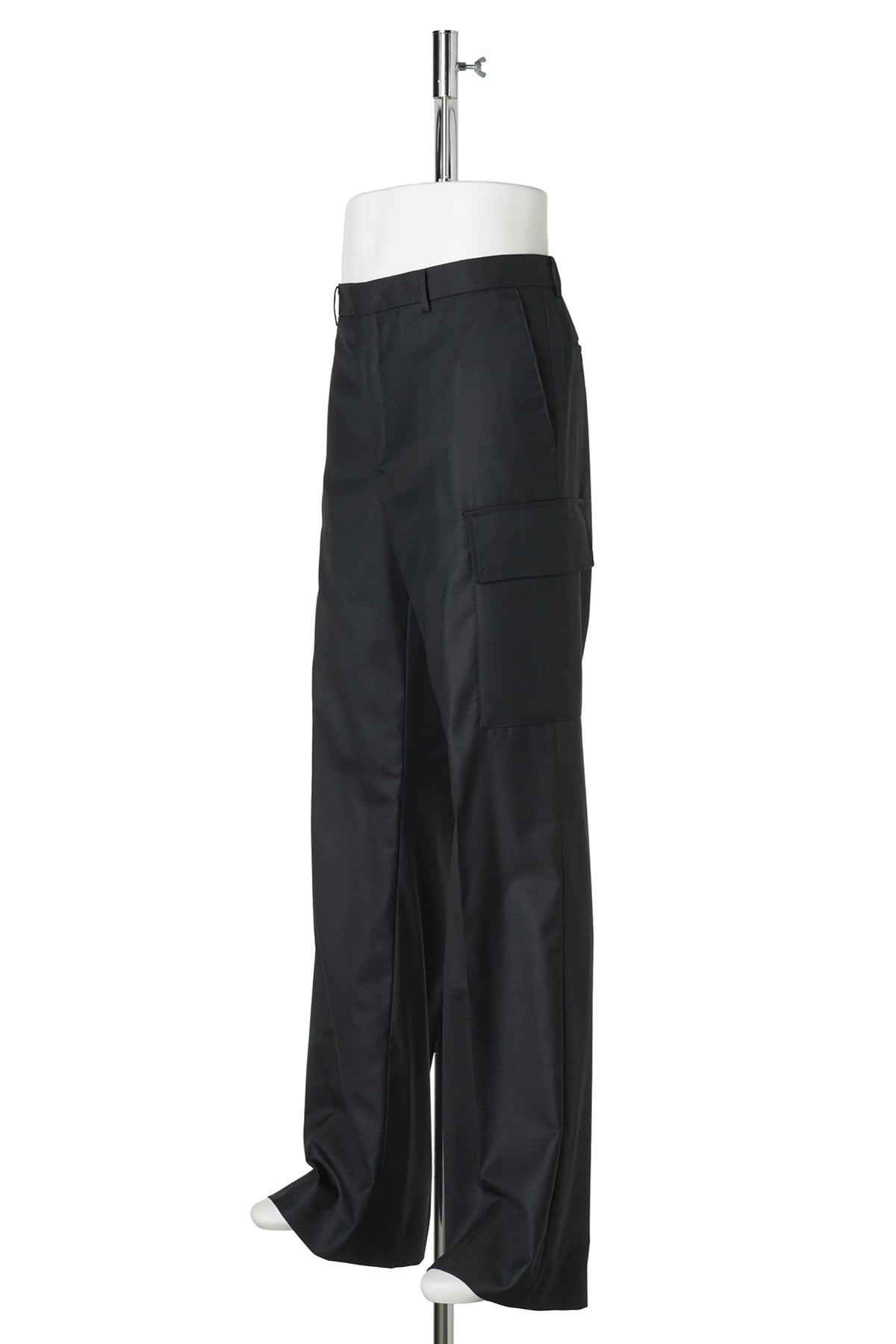 TAILORED MULTI POCKET TROUSERS / BLACK