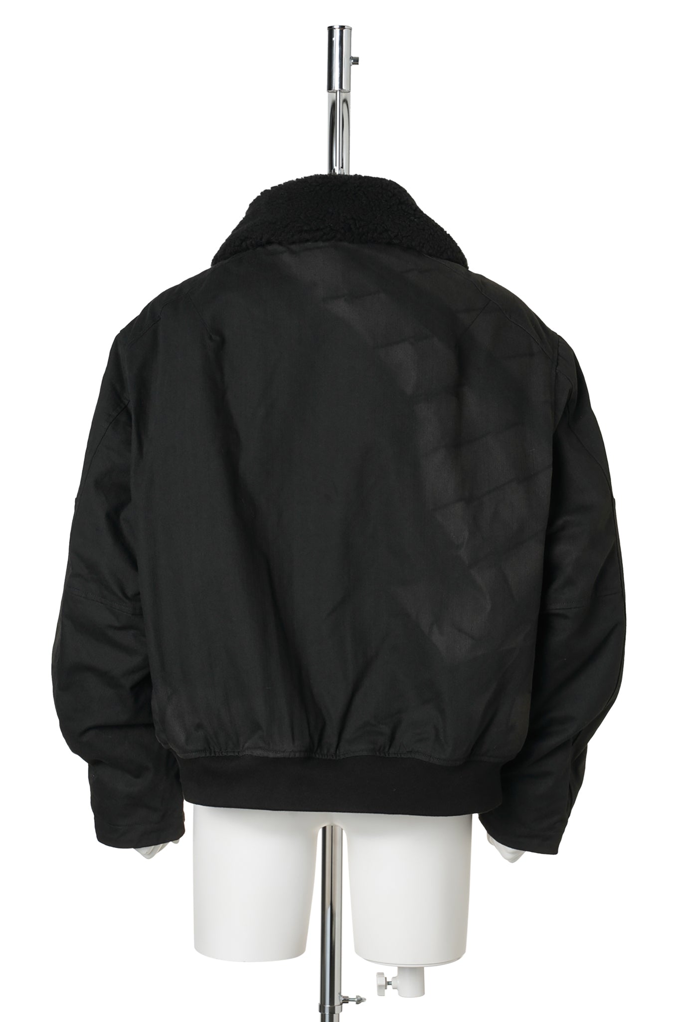 SUN-BLEACHED WIDE COLLAR JACKET / BLACK