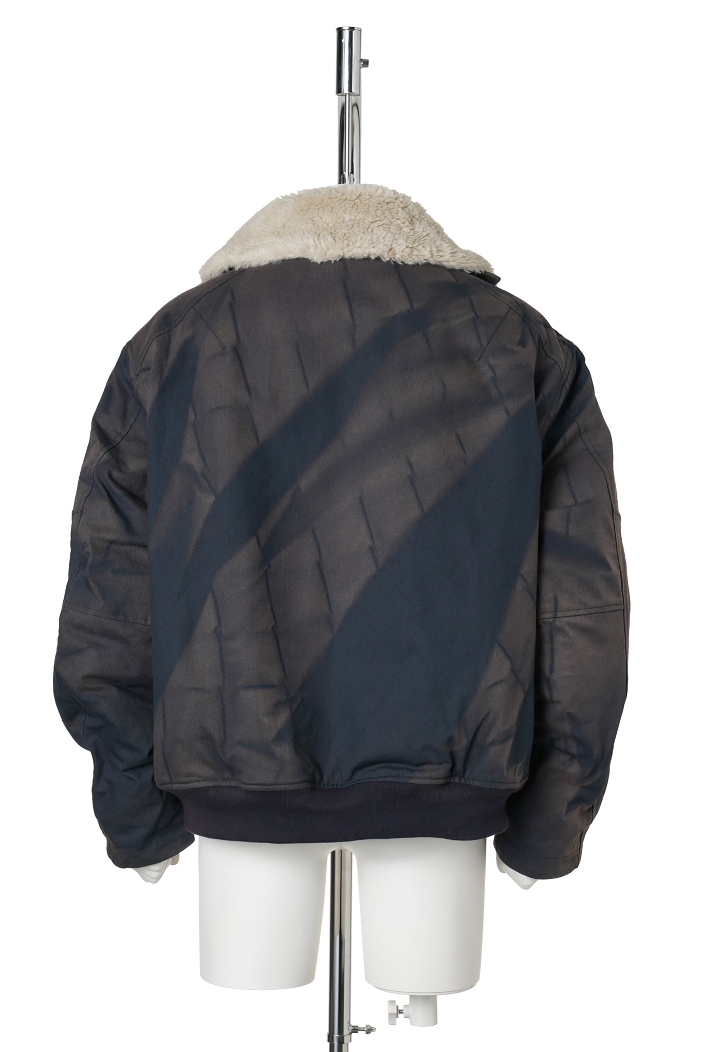 SUN-BLEACHED WIDE COLLAR JACKET / NAVY