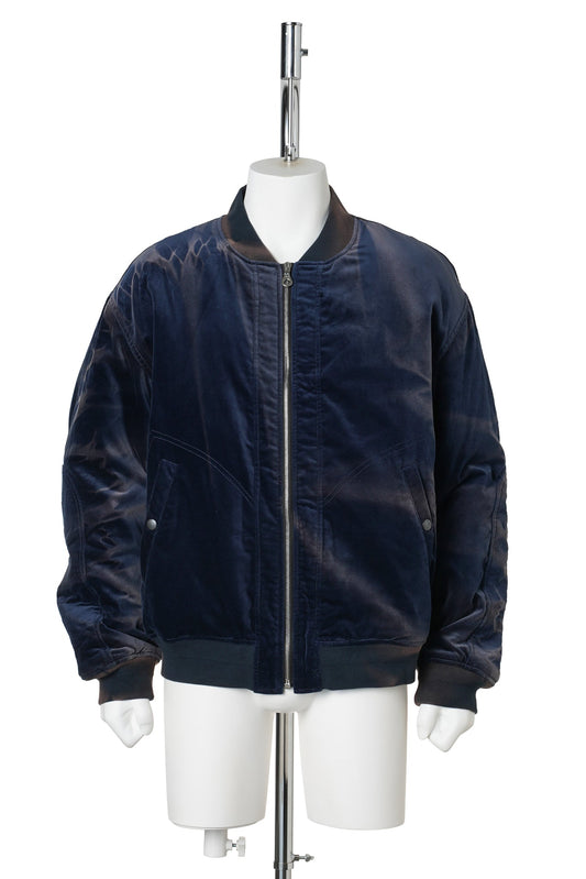 SUN-BLEACHED BOMBER JACKET / NAVY