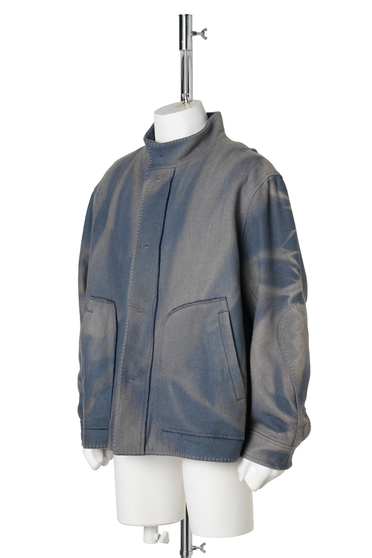 SUN-BLEACHED BLANKET JACKET / BLUE