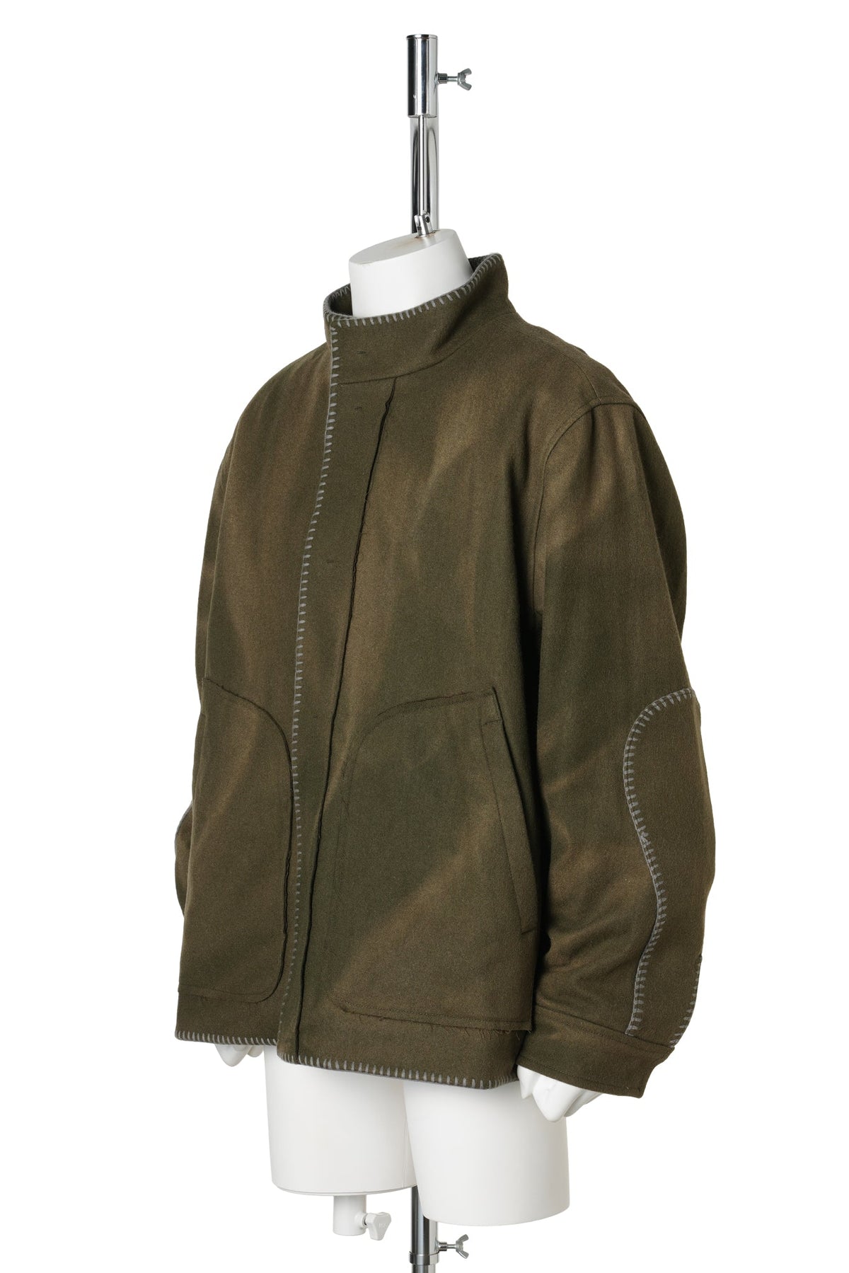 SUN-BLEACHED BLANKET JACKET / GREEN