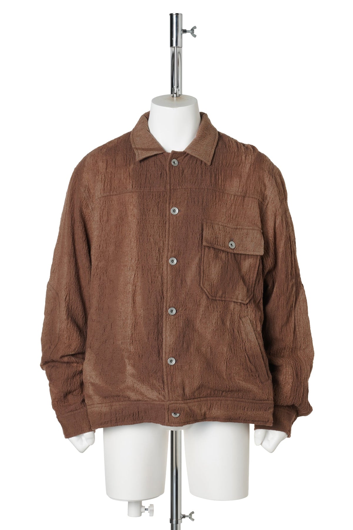 SUN-BLEACHED WOOL TRUCKER JACKET / BEIGE