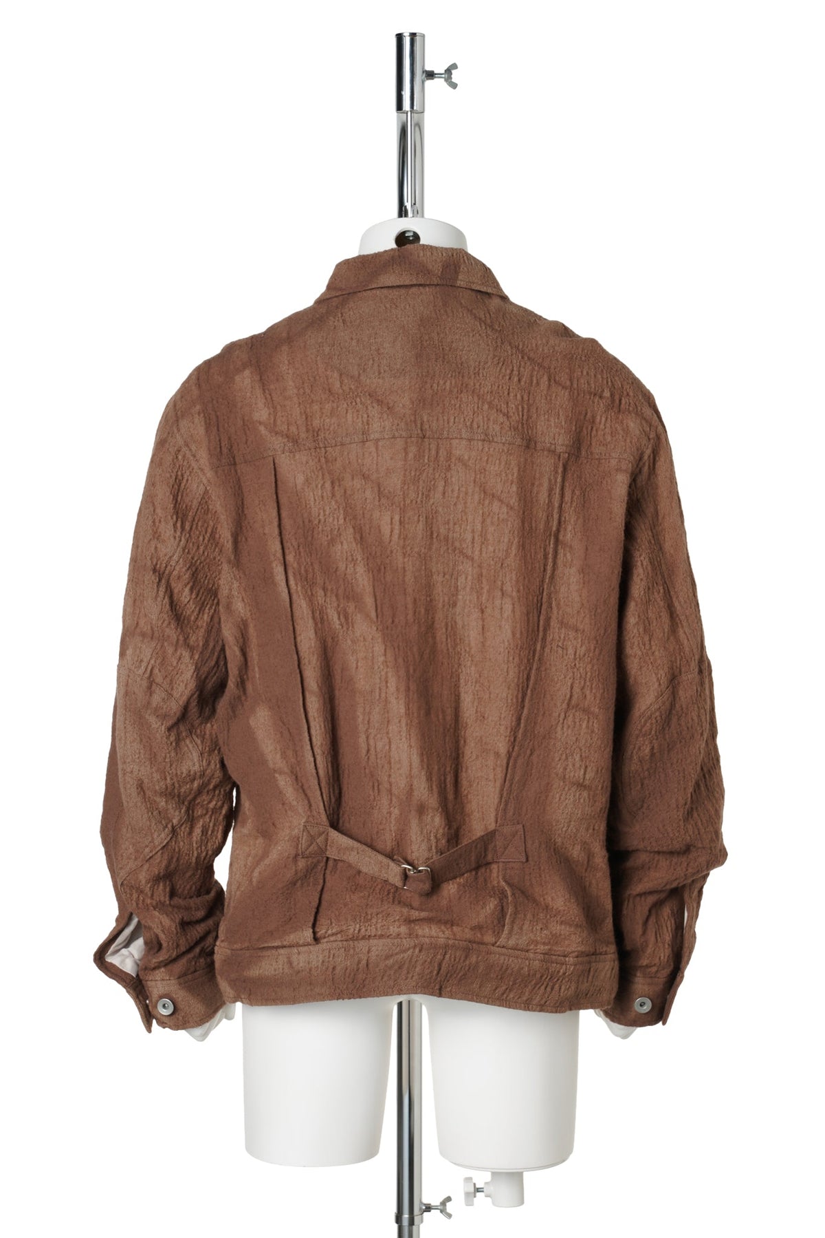 SUN-BLEACHED WOOL TRUCKER JACKET / BEIGE