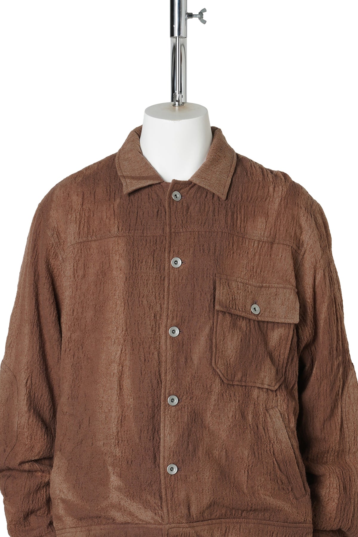 SUN-BLEACHED WOOL TRUCKER JACKET / BEIGE