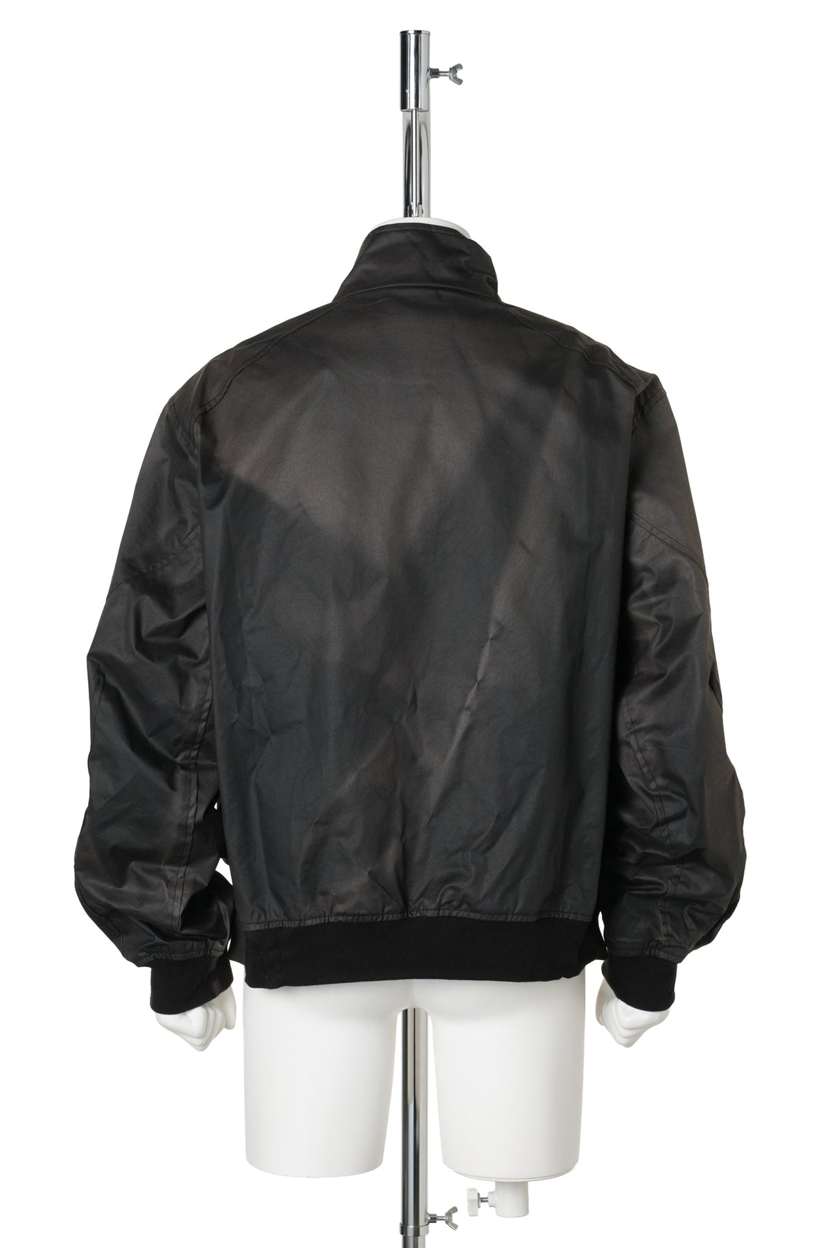 SUN-BLEACHED HIGH NECK BLOUSON / BLACK