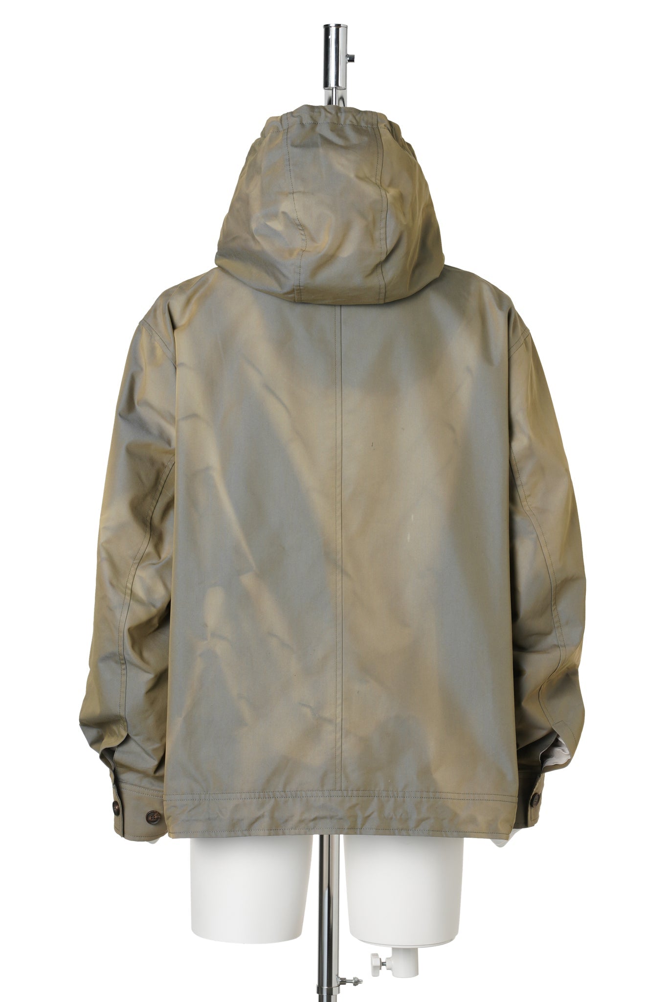 SUN-BLEACHED ASYMMETRIC FRONT JACKET / BEIGE