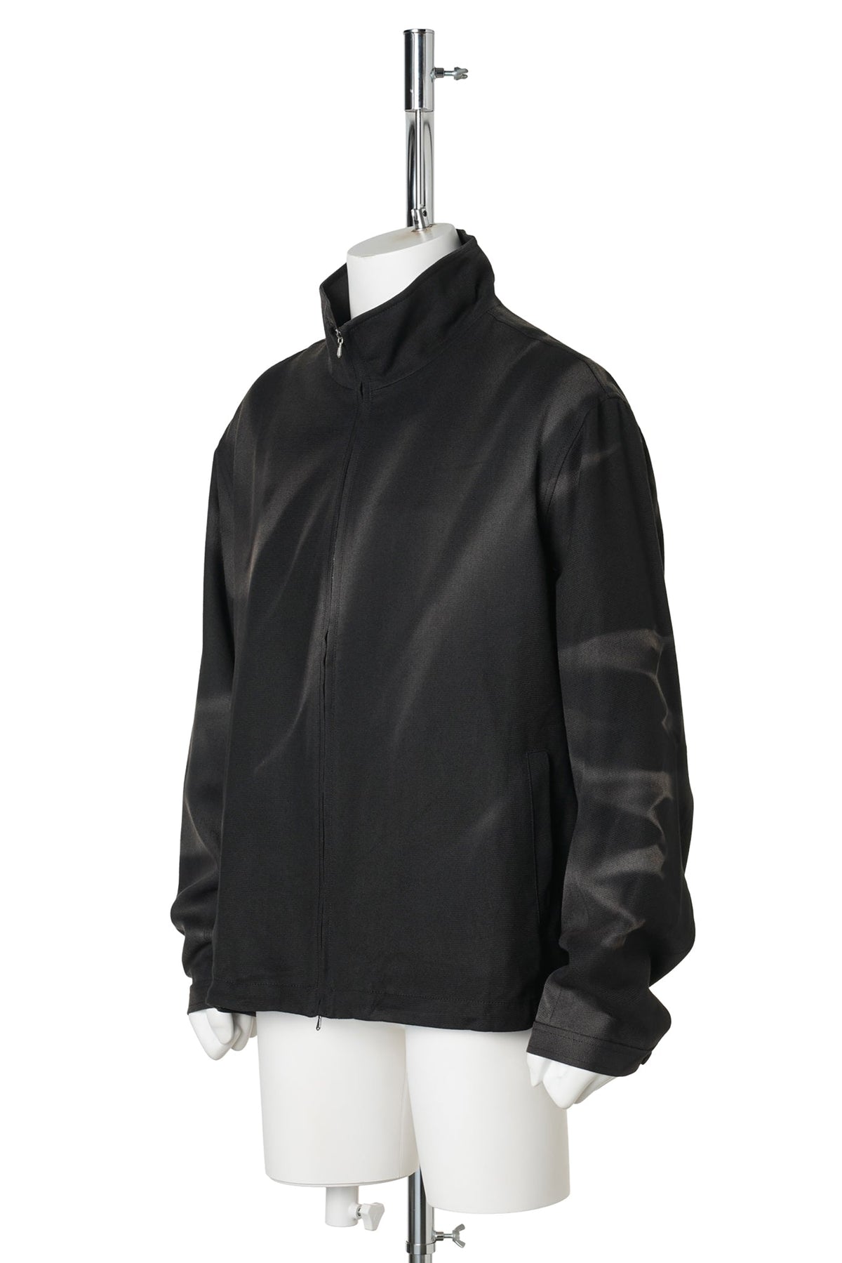 SUN-BLEACHED ZIP-UP JACKET / BLACK