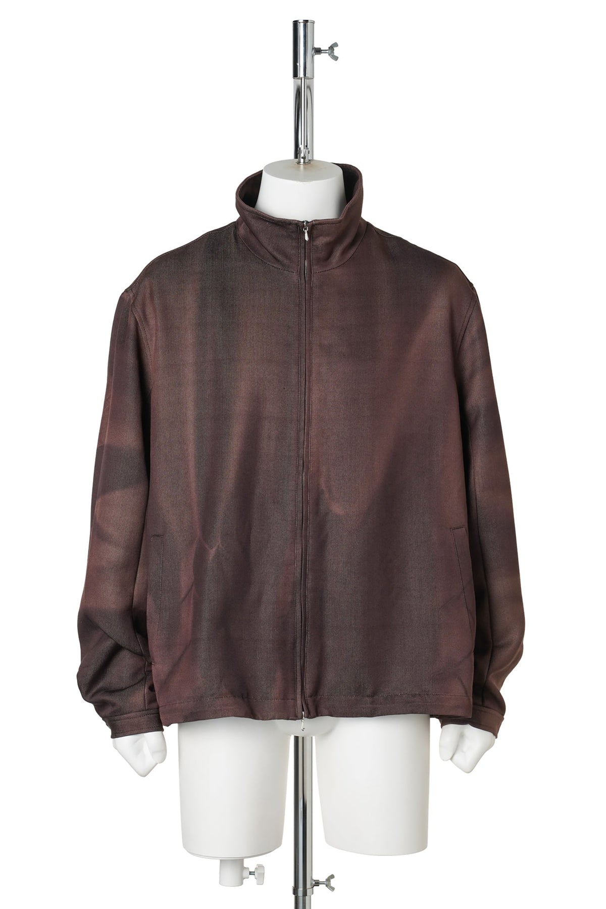 SUN-BLEACHED ZIP-UP JACKET / BROWN