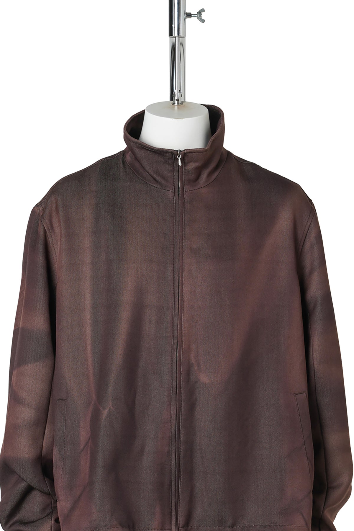 SUN-BLEACHED ZIP-UP JACKET / BROWN