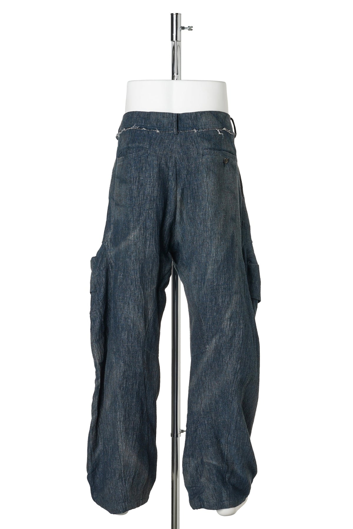 SUN-BLEACHED 3D-POCKET TROUSERS / INDIGO