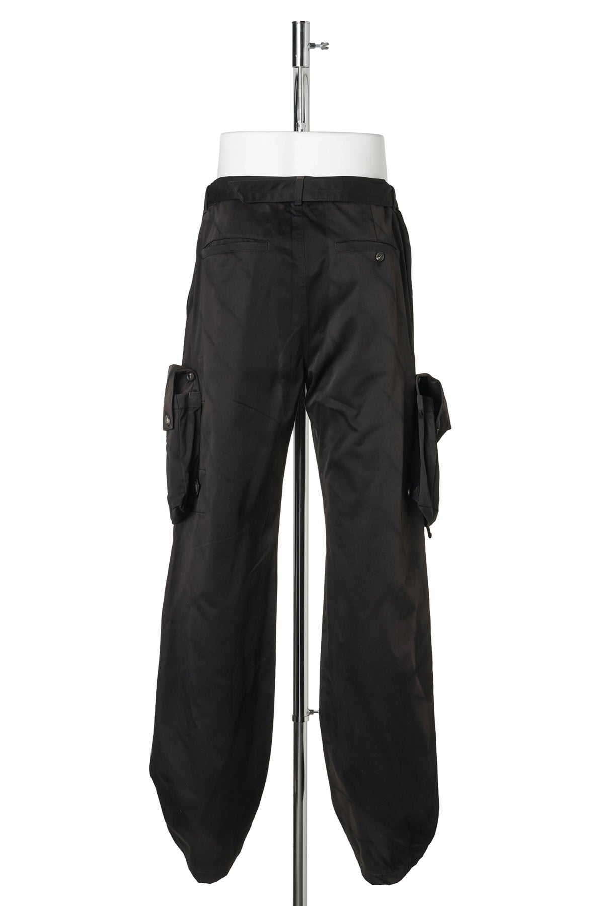 SUN-BLEACHED DETACHABLE POCKET TROUSERS / BLACK