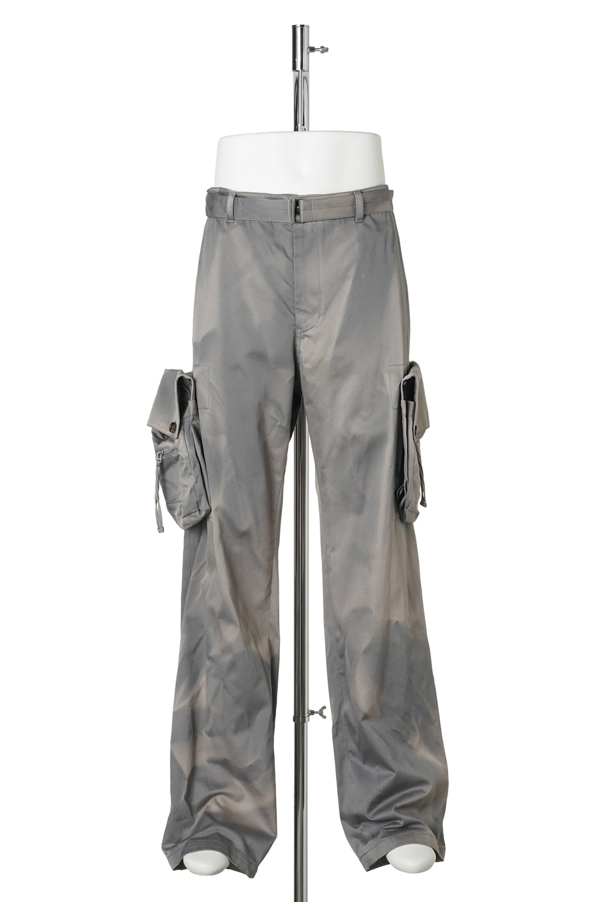 SUN-BLEACHED DETACHABLE POCKET TROUSERS / GREY