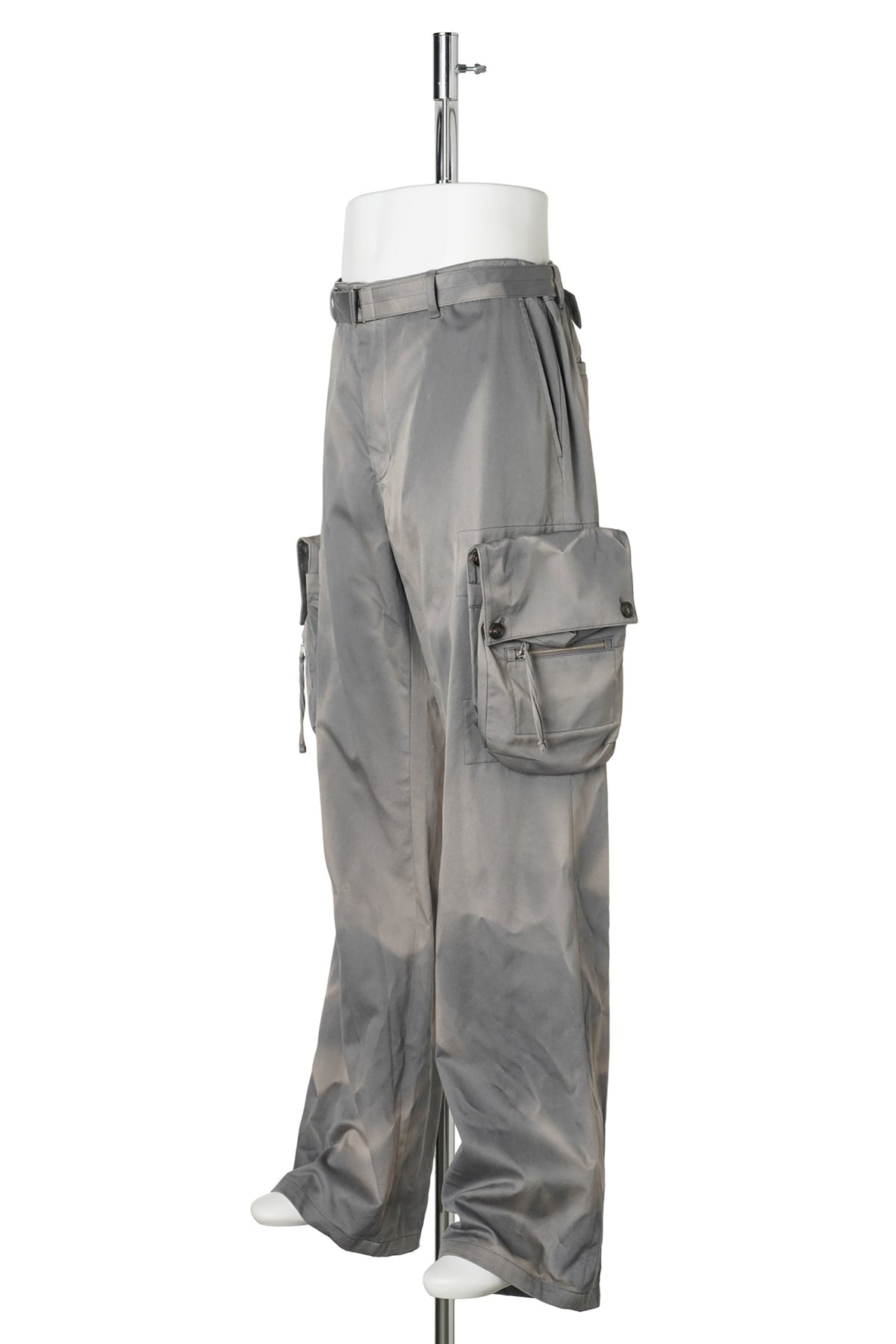 SUN-BLEACHED DETACHABLE POCKET TROUSERS / GREY