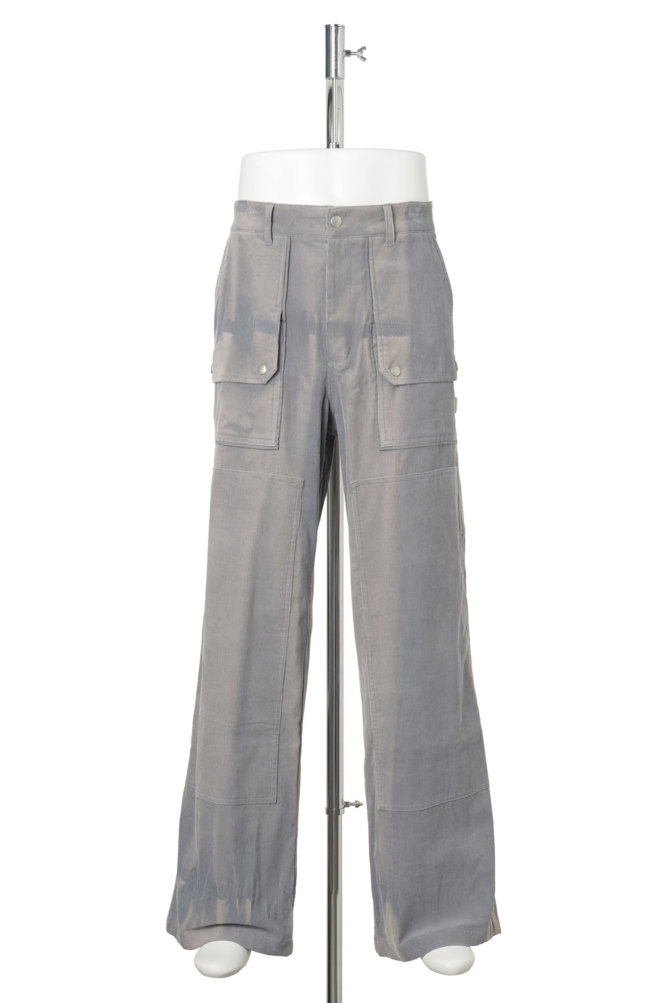 SUN-BLEACHED DOUBLE-KNEE TROUSERS / GREY
