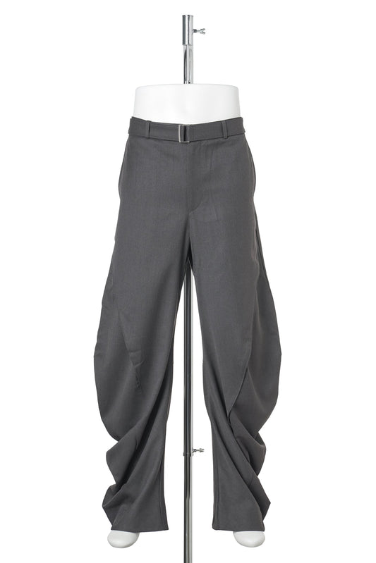 CURVED TROUSERS / BROWN