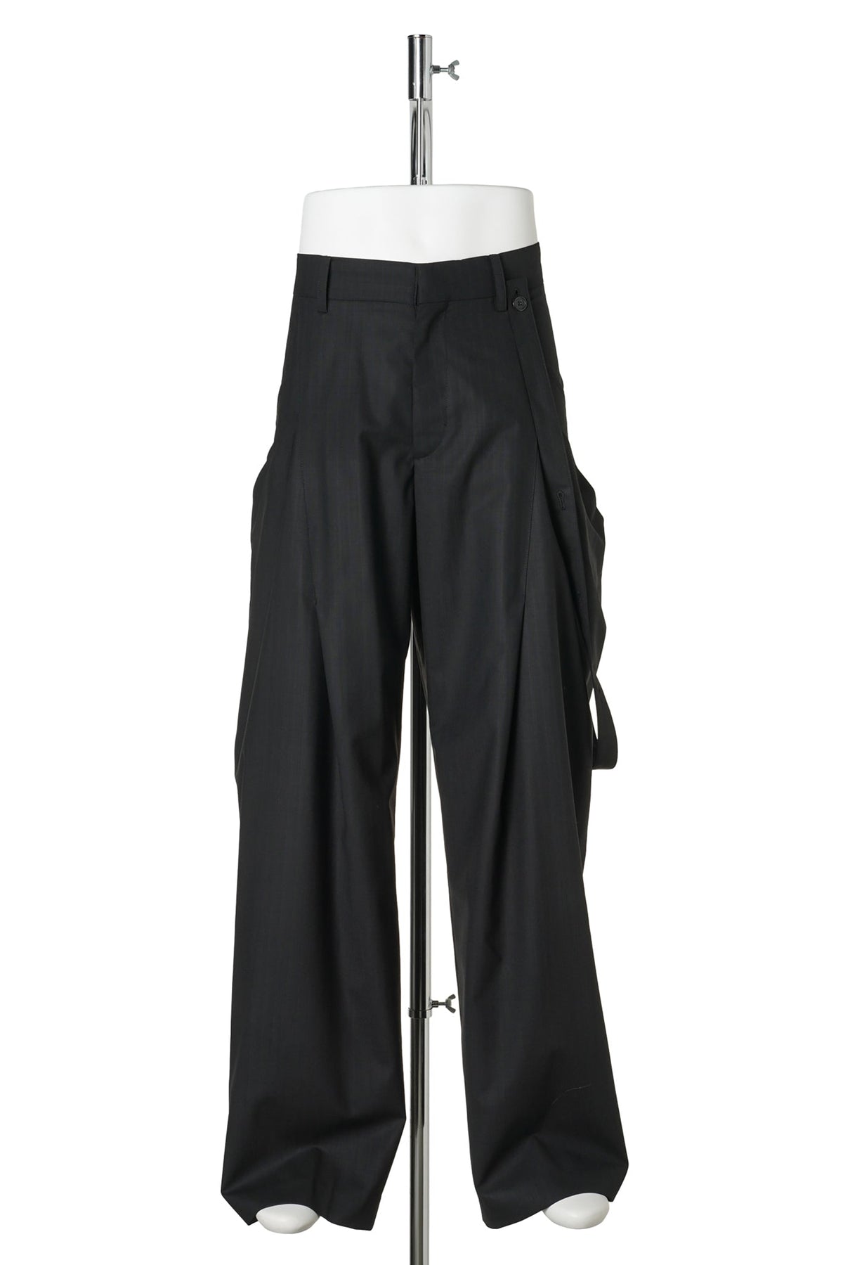 LAYERED PANEL TROUSERS / BLACK