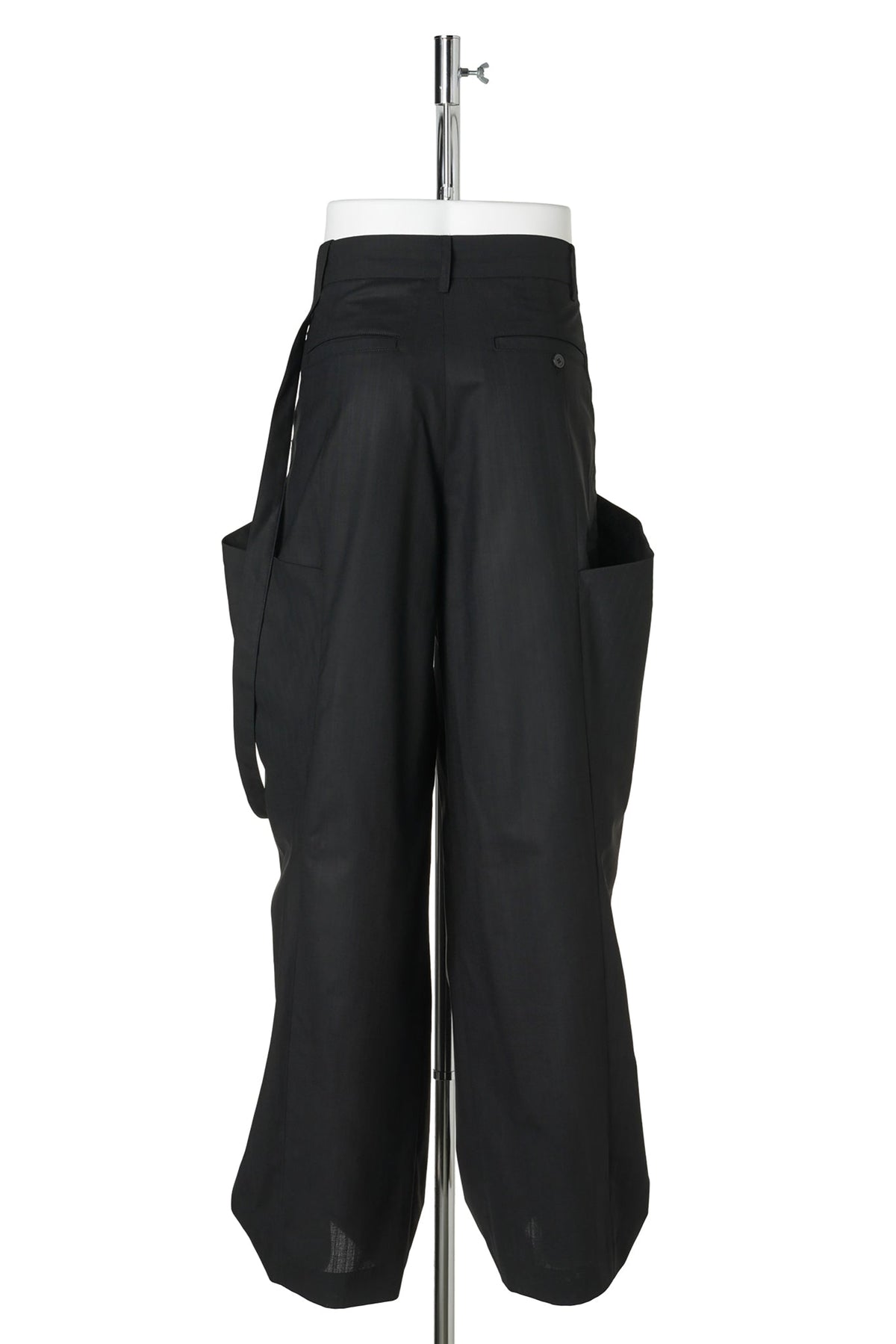 LAYERED PANEL TROUSERS / BLACK