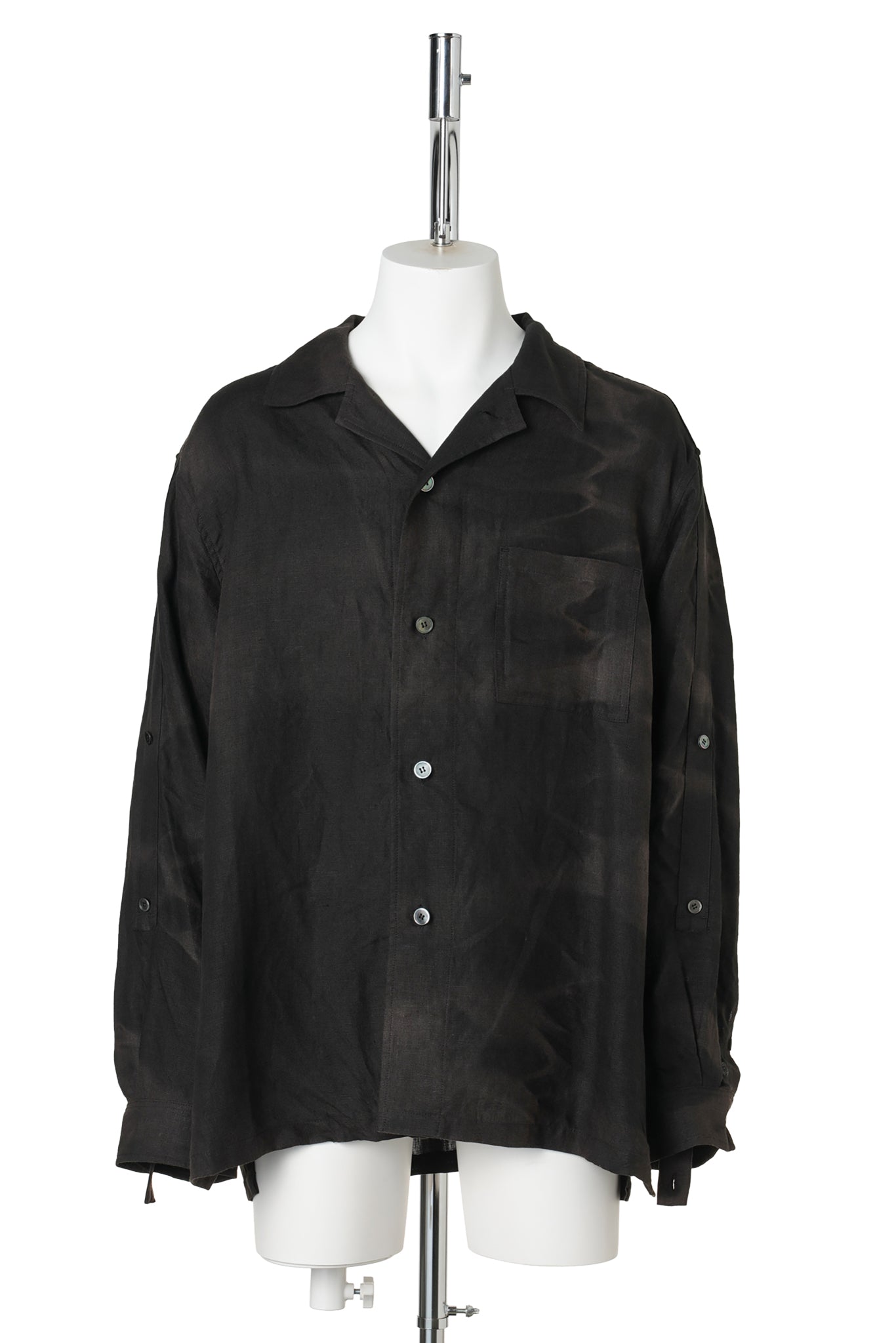 SUN-BLEACHED STRAP SHIRT / BLACK