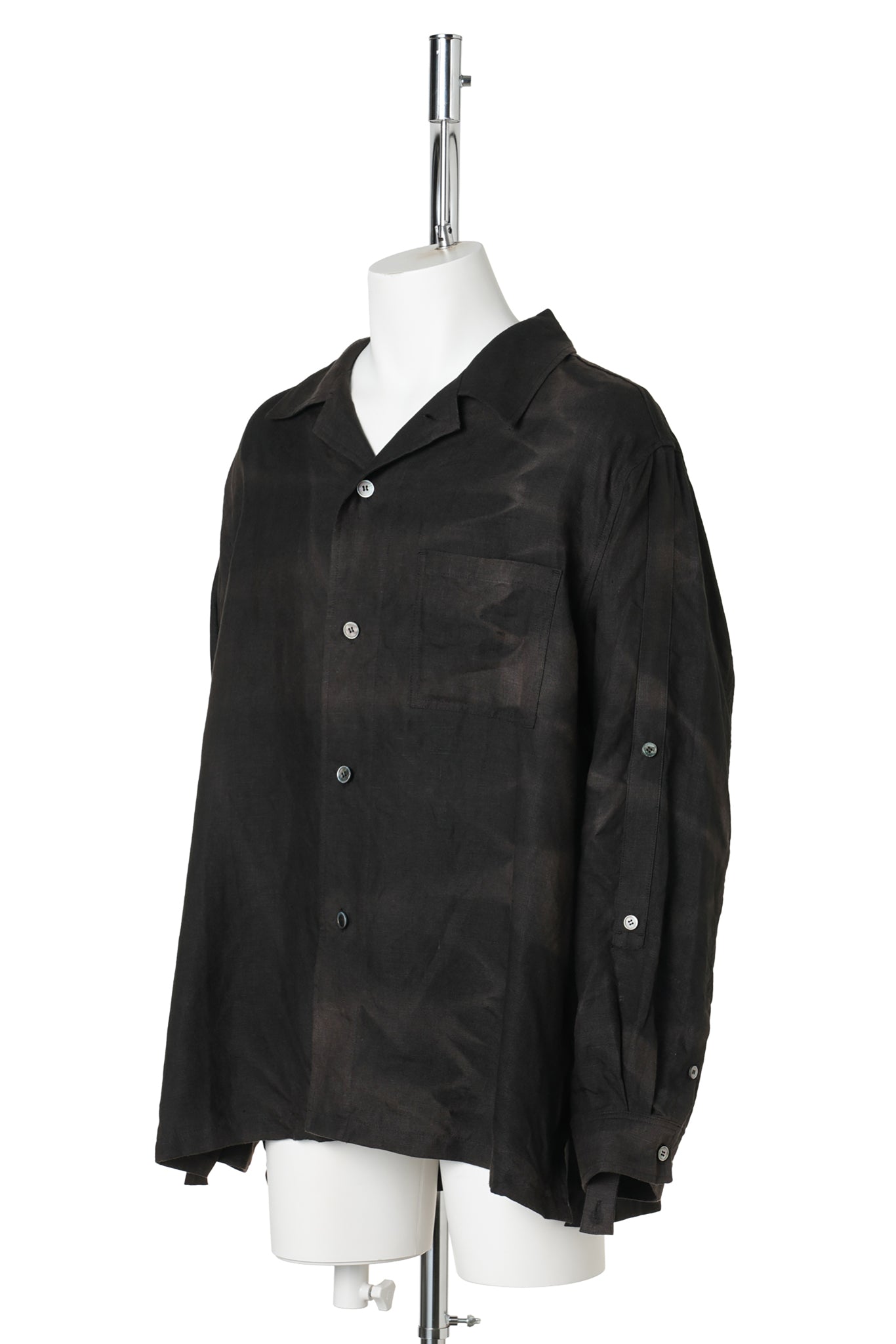 SUN-BLEACHED STRAP SHIRT / BLACK