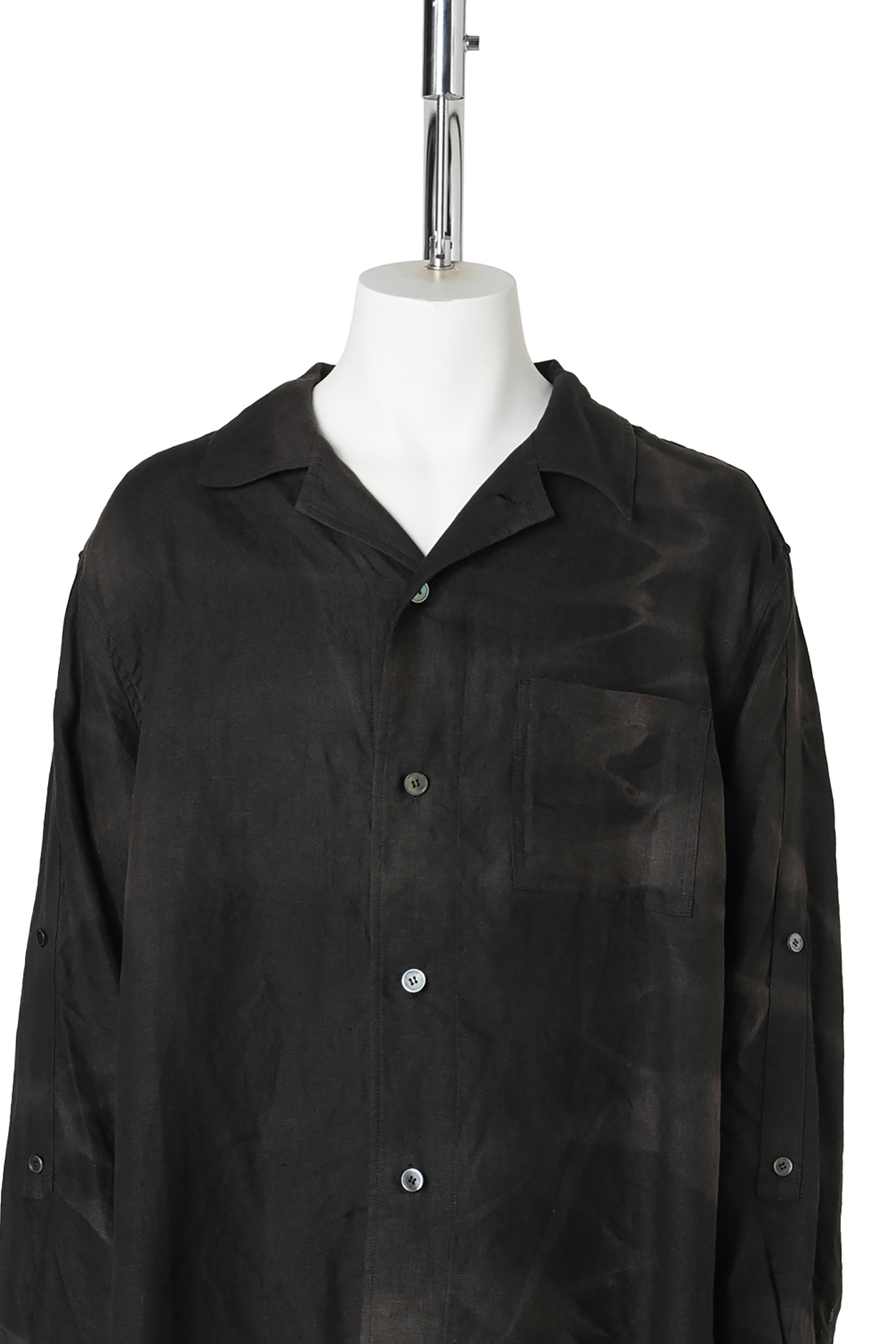 SUN-BLEACHED STRAP SHIRT / BLACK
