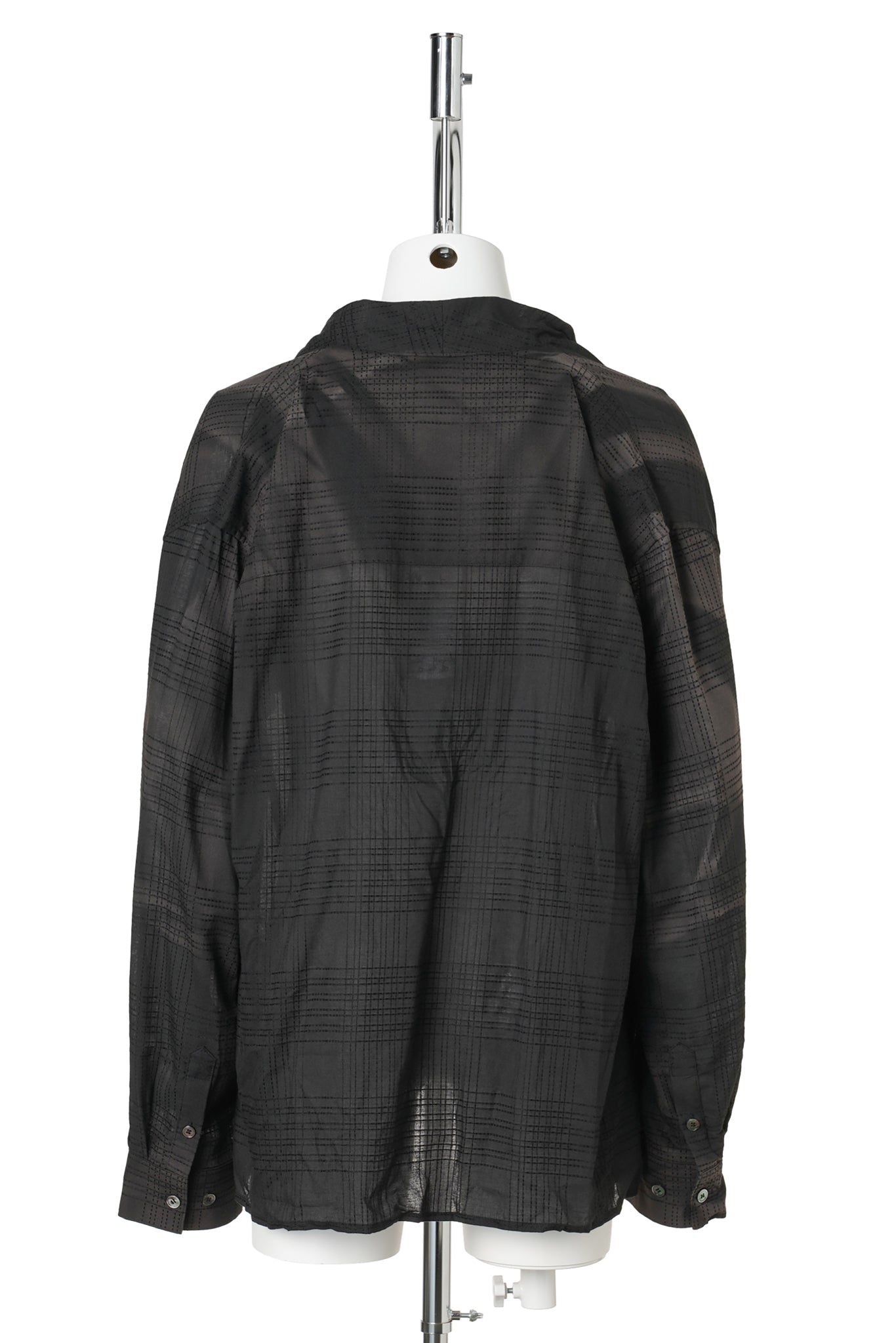 SUN-BLEACHED DRAPE SHIRT / BLACK