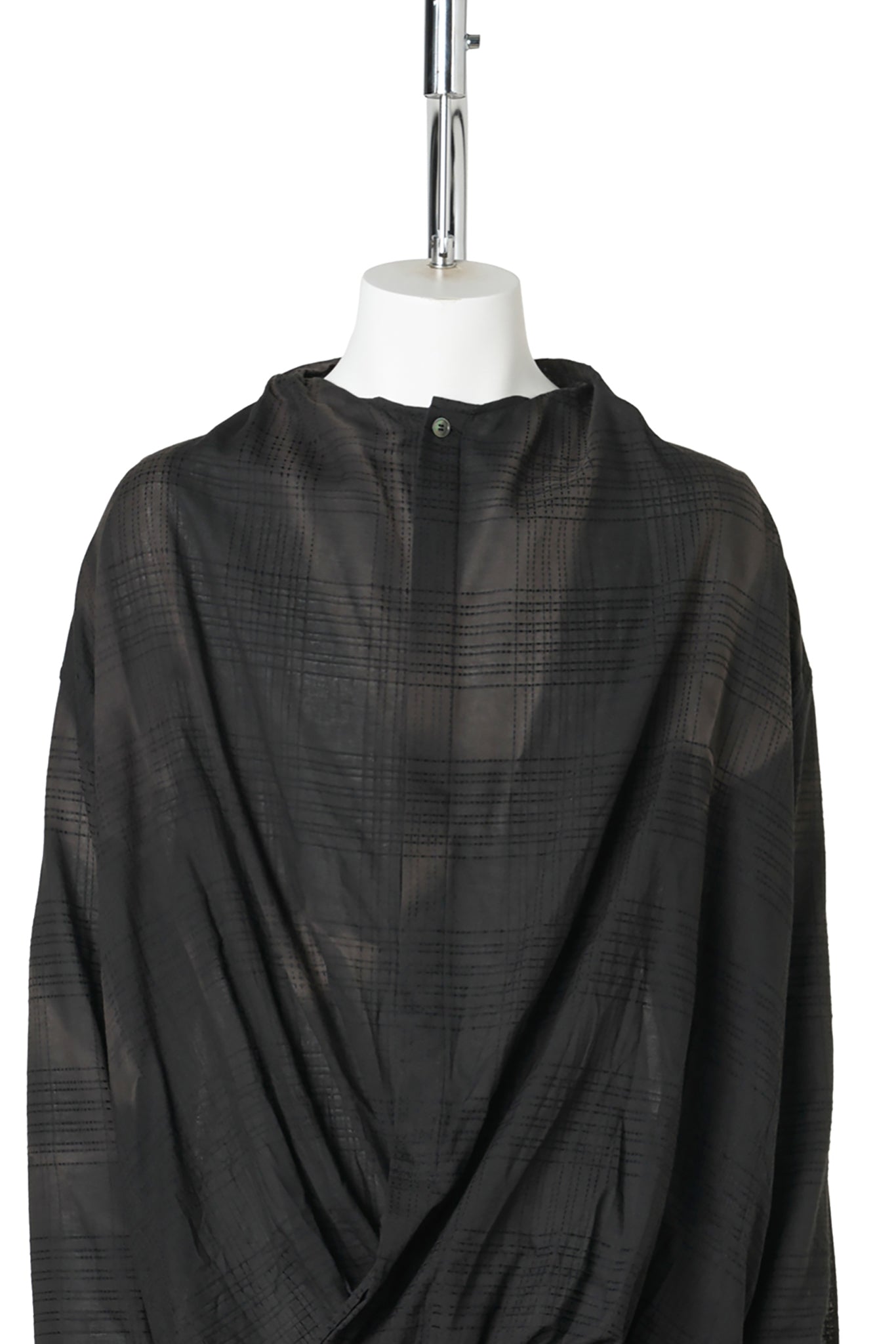 SUN-BLEACHED DRAPE SHIRT / BLACK