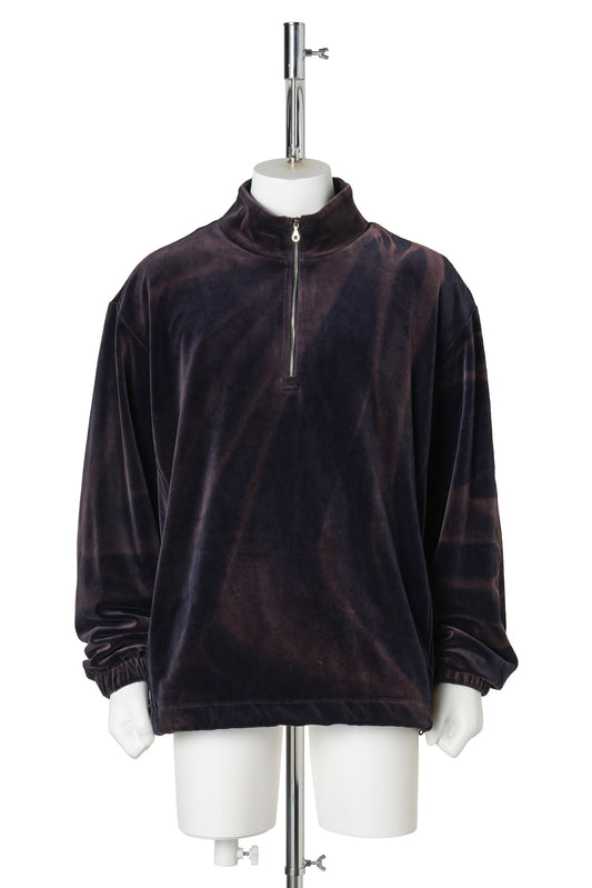 SUN-BLEACHED HALF-ZIP SWEATSHIRT / NAVY