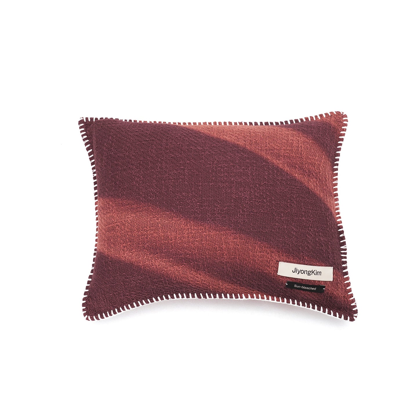 SUN-BLEACHED CUSHION / BURGUNDY